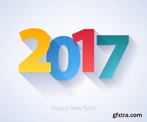 New Year Design 2017 part 5 - 28xEPS, AI