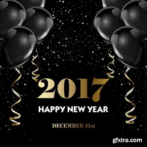 New Year Design 2017 part 5 - 28xEPS, AI