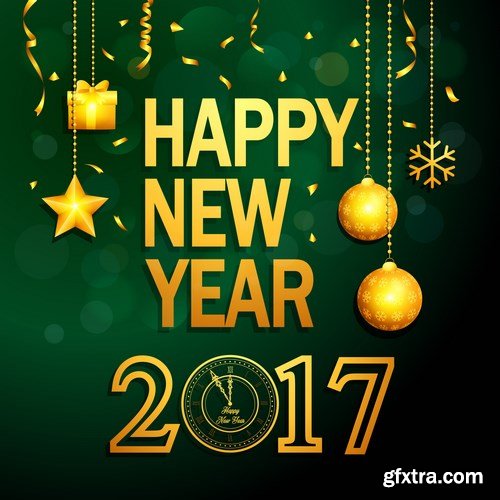 New Year Design 2017 part 5 - 28xEPS, AI