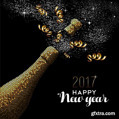 New Year Design 2017 part 5 - 28xEPS, AI