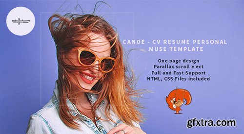 ThemeForest - Canoe v1.0 - CV Resume Personal Muse Template - 19208986