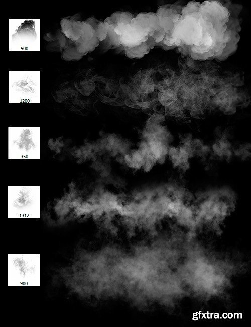 Ron's Steam and Smoke Photoshop Brushes