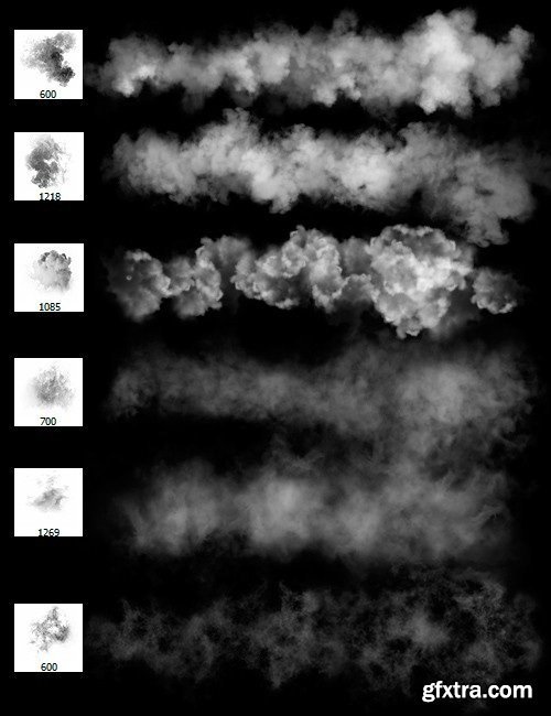 Ron's Steam and Smoke Photoshop Brushes » GFxtra