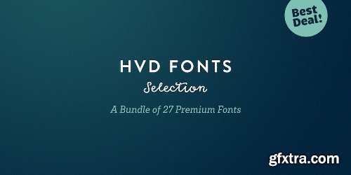 HVD Fonts Selection Font Family Bundle- 2 Fonts