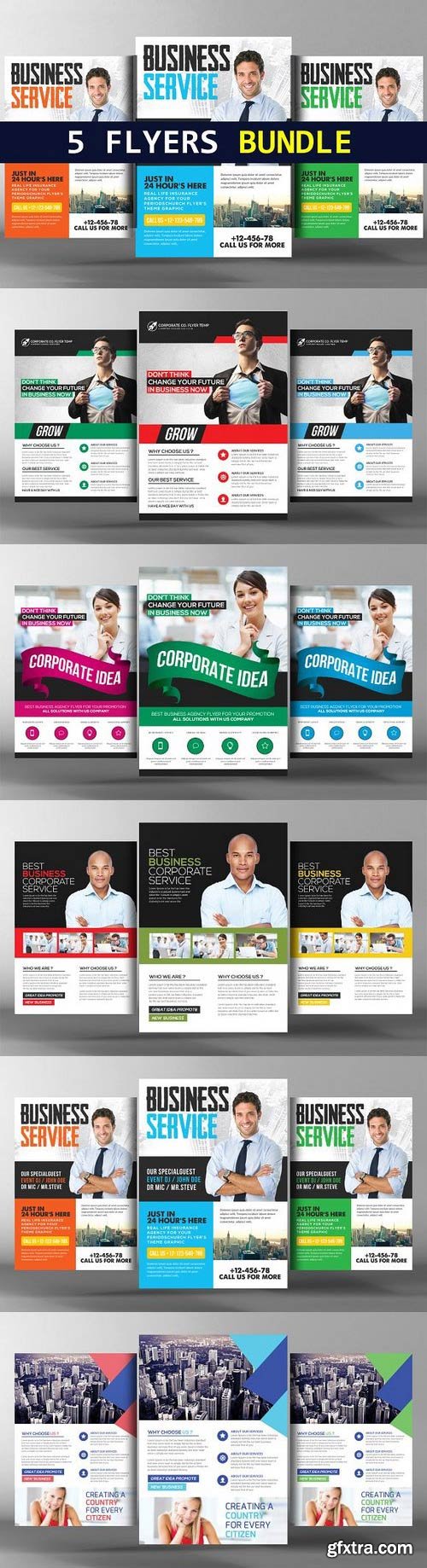 CM - 5 Corporate Business Flyers Bundle 753320