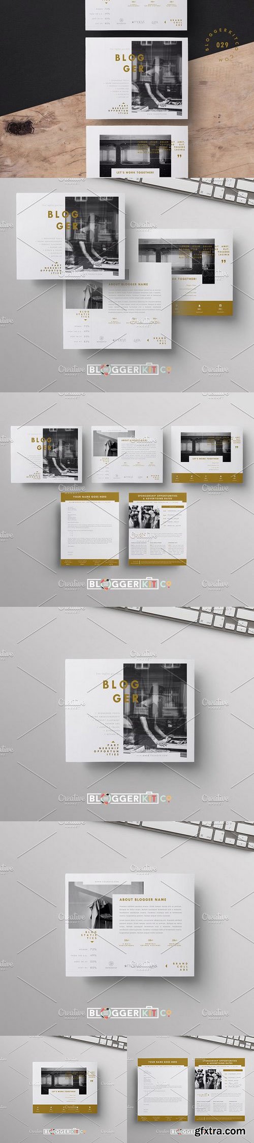 CM - Blog Media Kit + Sponsorship | 5 Pgs 976473