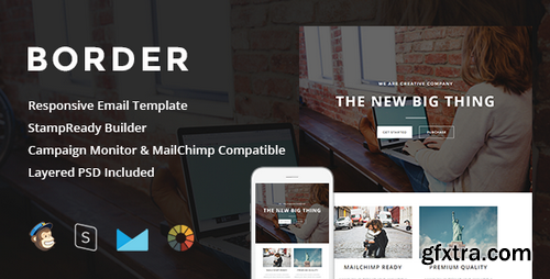 ThemeForest - Border - Responsive Email + StampReady Builder 15873423