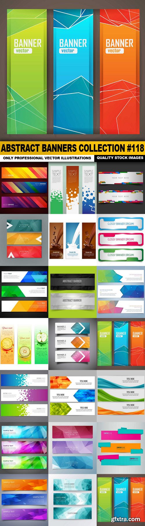 Abstract Banners Collection #118 - 20 Vectors