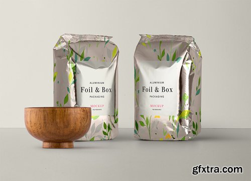 PSD Foil Pouch Mockup Vol 3