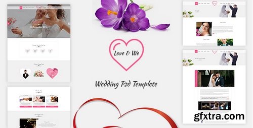 ThemeForest - Love & We Wedding PSD Template 19138950