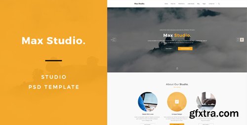 ThemeForest - Max Studio - Portfolio PSD Template 18466365