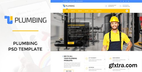 ThemeForest - Plumbing - Handy Man, Plumber PSD Template 10910248