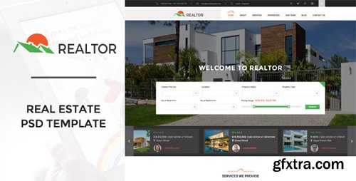 ThemeForest - Realtor | Real Estate PSD Template 11044806