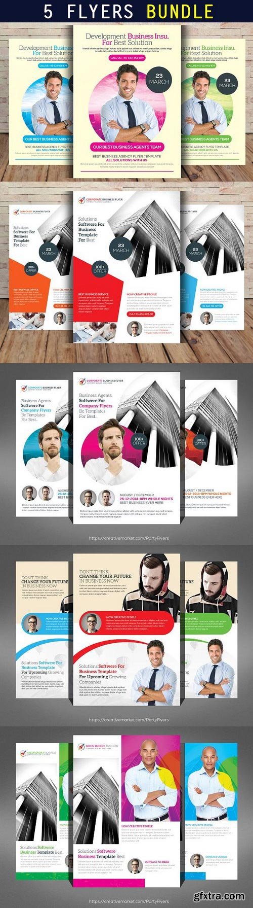 CM - 5 Corporate Business Flyers Bundle 768278