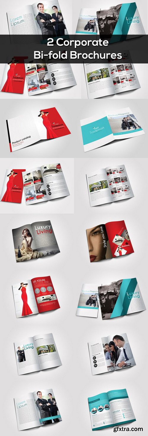 CM - 2 Corporate Bi Fold Brochure Bundle 768844