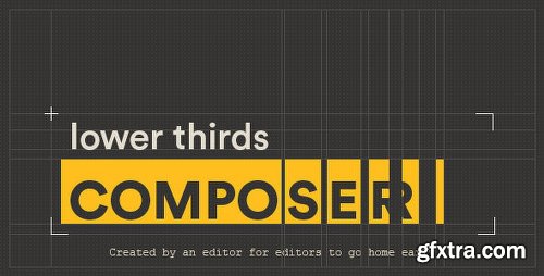 Videohive Lower Thirds Composer | After Effects Script 14543539