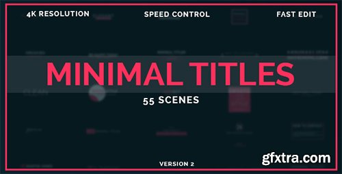 Videohive 50 Minimal Titles 18933067