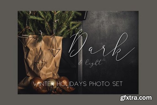 CreativeMarket 65 Dark&light Winter holidays photos 1123099