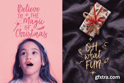 CreativeMarket 'My Dear Santa' Magical Font + BONUS 1100617