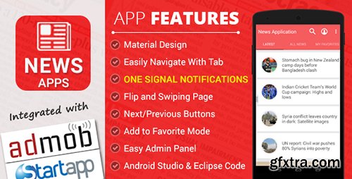 CodeCanyon - News Application with Material Design (Update: 23 August 16) - 8348513