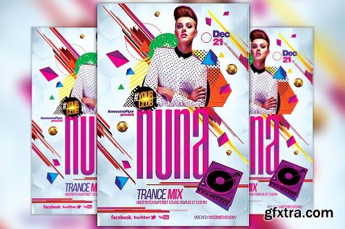 CreativeMarket Guest DJ Flyer Template 1129132