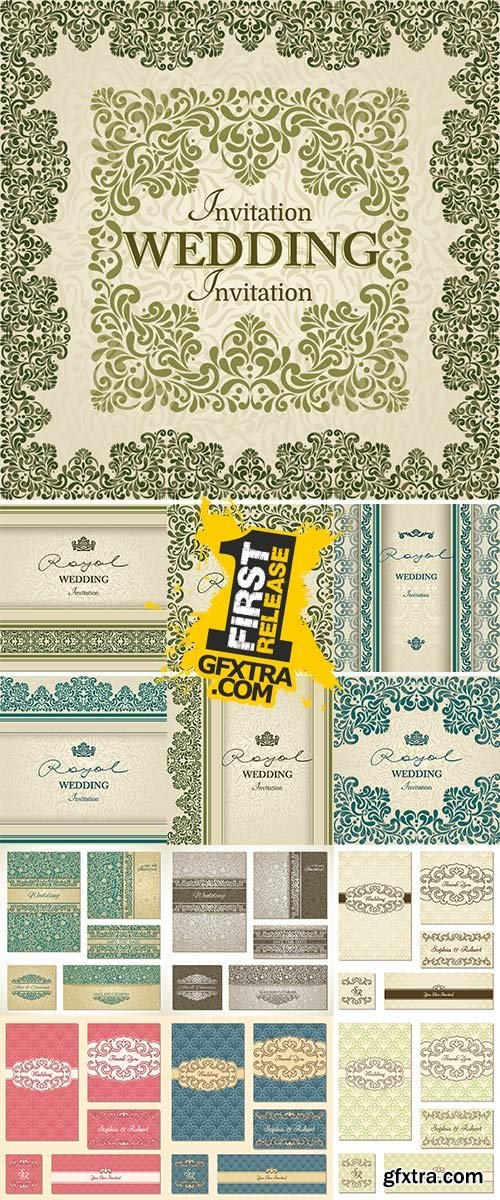 Wedding invitation Stock vector