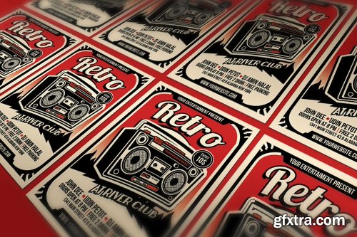 Graphicriver Retro Music Radio Flyer Poster 14992815