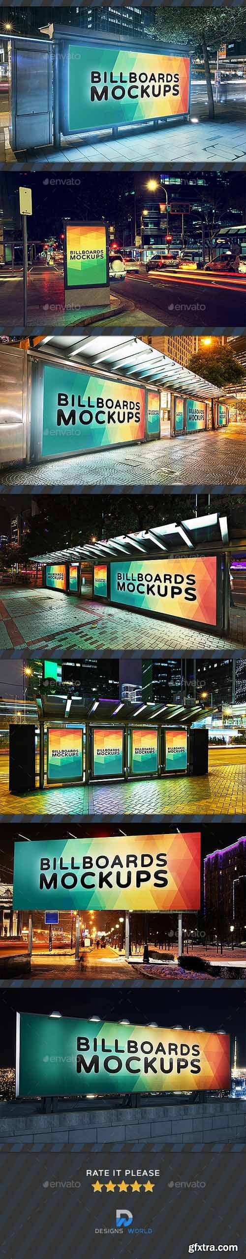 GraphicRiver - Billboards Mockups at Night Vol.2 18833022