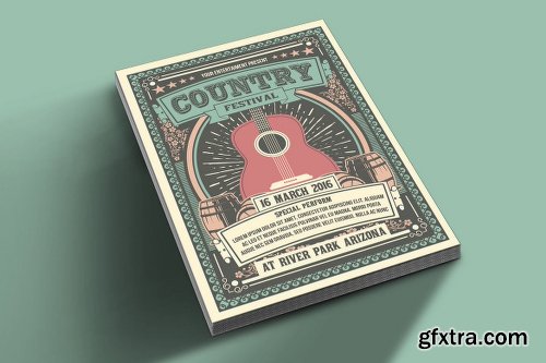 Graphicriver Vintage Country Music Festival 14969061