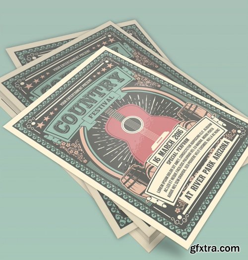 Graphicriver Vintage Country Music Festival 14969061