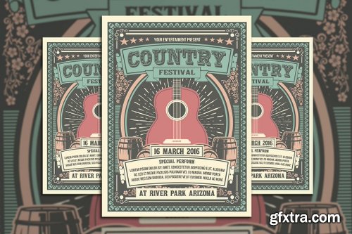 Graphicriver Vintage Country Music Festival 14969061