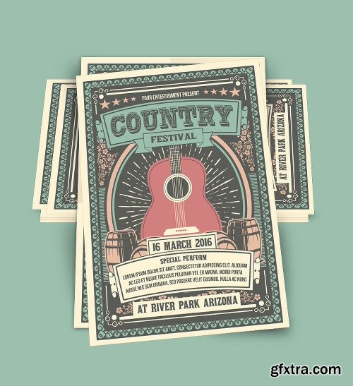 Graphicriver Vintage Country Music Festival 14969061