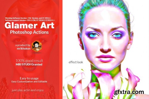 CreativeMarket Glamour Photoshop Actions 1129388