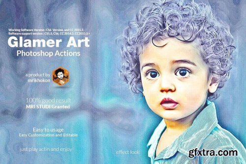 CreativeMarket Glamour Photoshop Actions 1129388