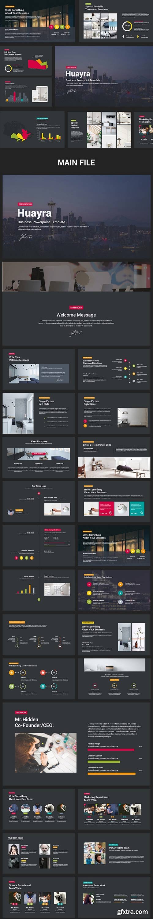 GraphicRiver - Huayra - Business Google Slide Template | Google Slides 18877821