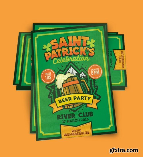 Graphicriver Saint Patrick's Beer Party Poster Flyer 14937332