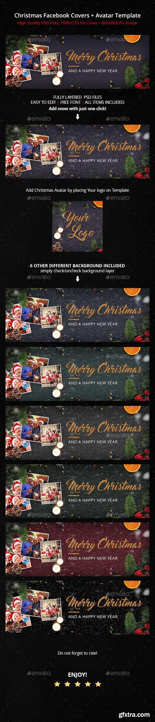 GraphicRiver - Family Christmas | Facebook Cover 19157065