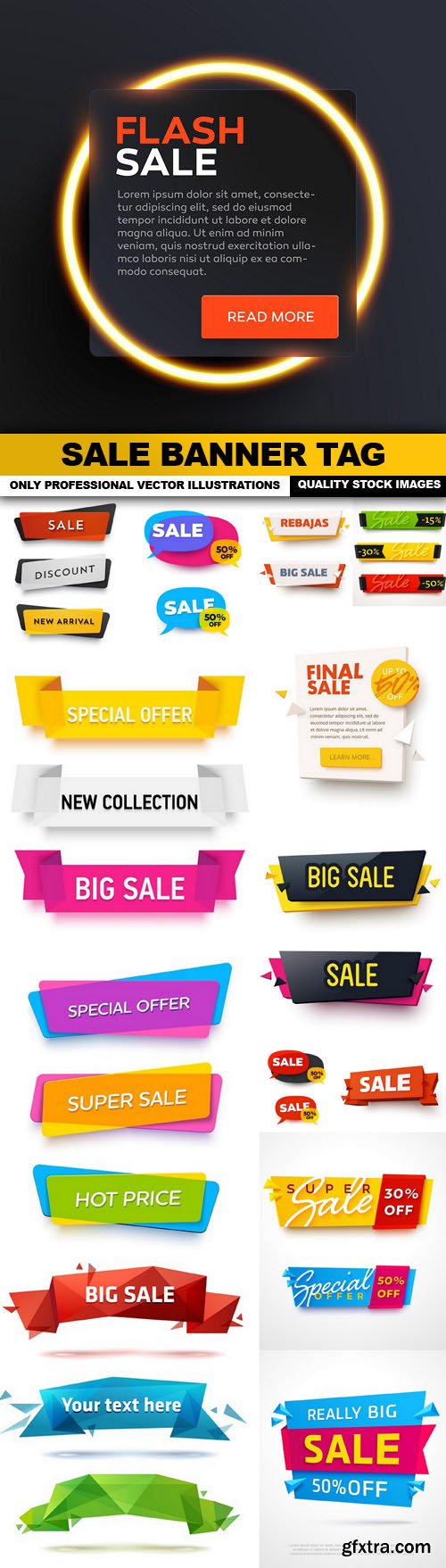 Sale Banner Tag - 14 Vector