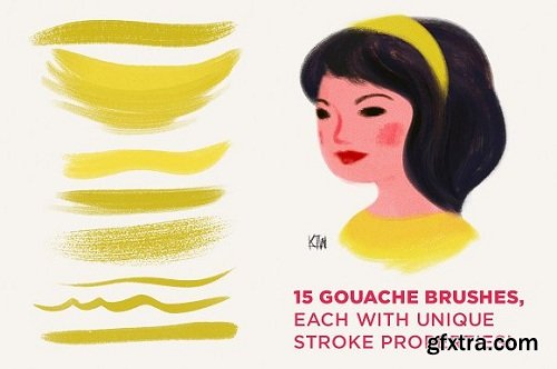 Kyle\'s Gouache Photohsop Brushes