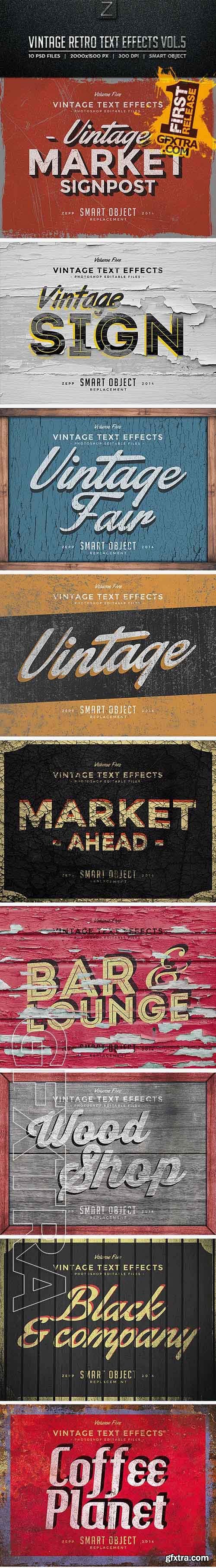 Graphicriver - Vintage Text Effects Vol.5 8774175