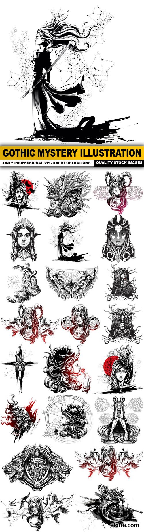 Gothic Mystery Illustration - 22 Vector