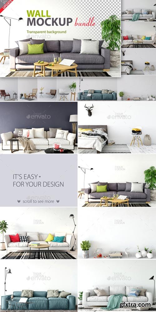 GraphicRiver - Wall Mockup - Bundle Vol. 1 - 18895567