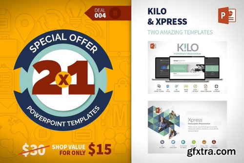 CreativeMarket 2x1 Powerpoint Deal #004 1123897