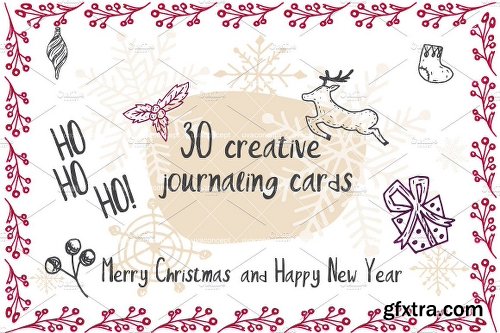 CreativeMarket Set of 30 creative journaling cards 1131539