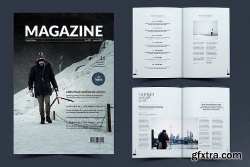 CreativeMarket Simple Magazine Template 1131677