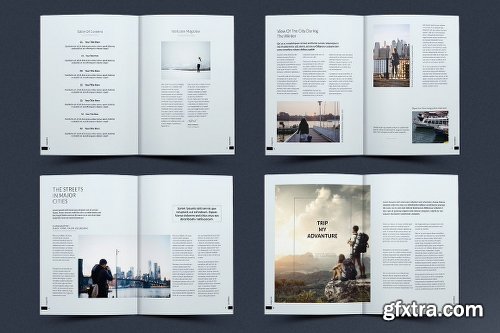 CreativeMarket Simple Magazine Template 1131677