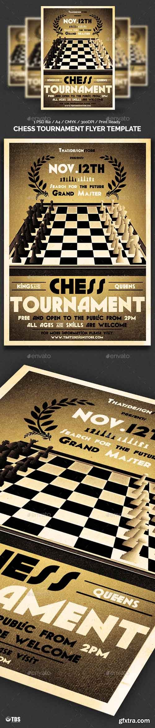 GR - Chess Tournament Flyer Template 10049895