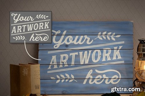 CreativeMarket Woodsign mockup 1129514