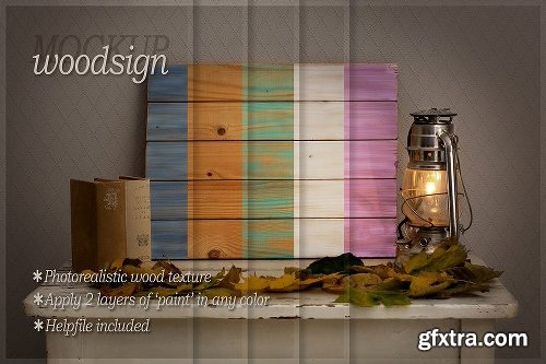 CreativeMarket Woodsign mockup 1129514