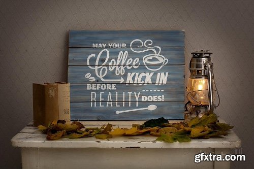 CreativeMarket Woodsign mockup 1129514